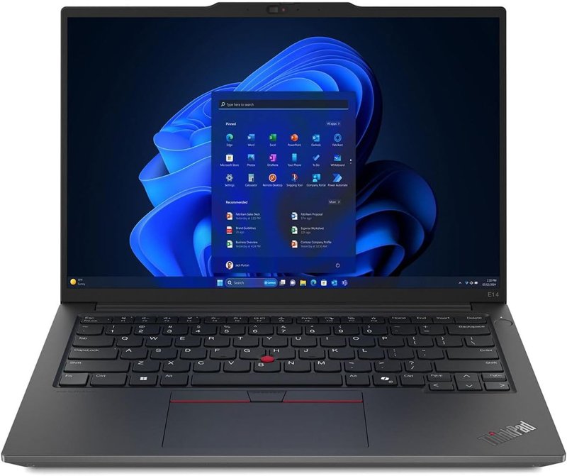 Lenovo ThinkPad E14 Gen 6 Intel Core Ultra 7 155H 16GB DDR5-5600 RAM 512GB PCIe NVMe PCIe SSD 14" Anti-Glare Full HD Display Bluetooth WiFi FHD Hybrid IR Camera Intel Iris Xe Graphics Audio by Harman Backlit Keyboard Brand New 1 Year Manufacturer Warranty