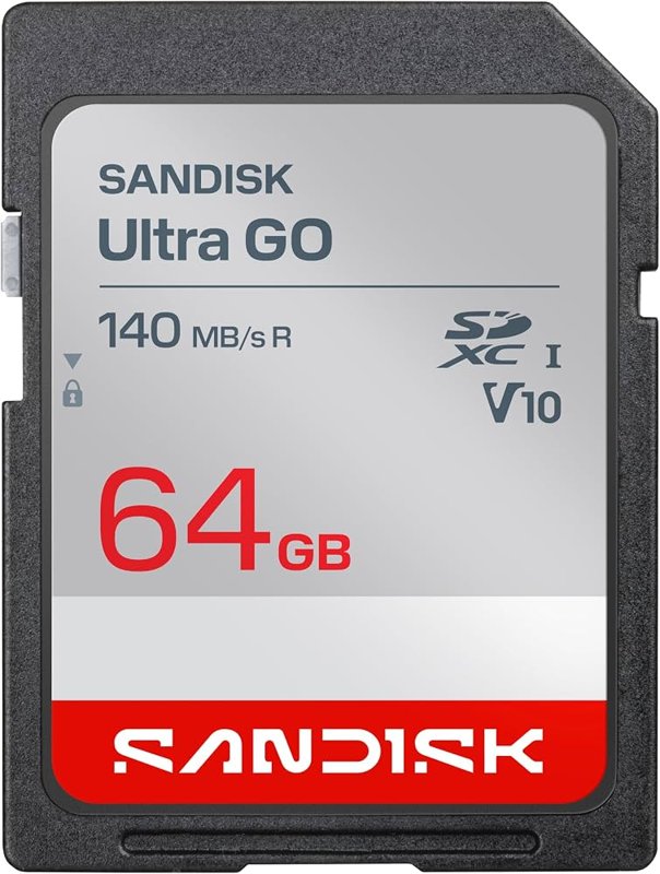 SanDisk Ultra GO 64GB SD SDXC UHS-I Memory Card (SDSDUGN-064G-GN6IN)