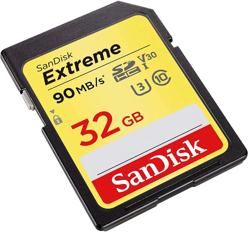 Sandisk Extreme SDHC UHS-I Card Class 10 32GB Macro SD for Camera 90 MB/S Supports 4K UHD