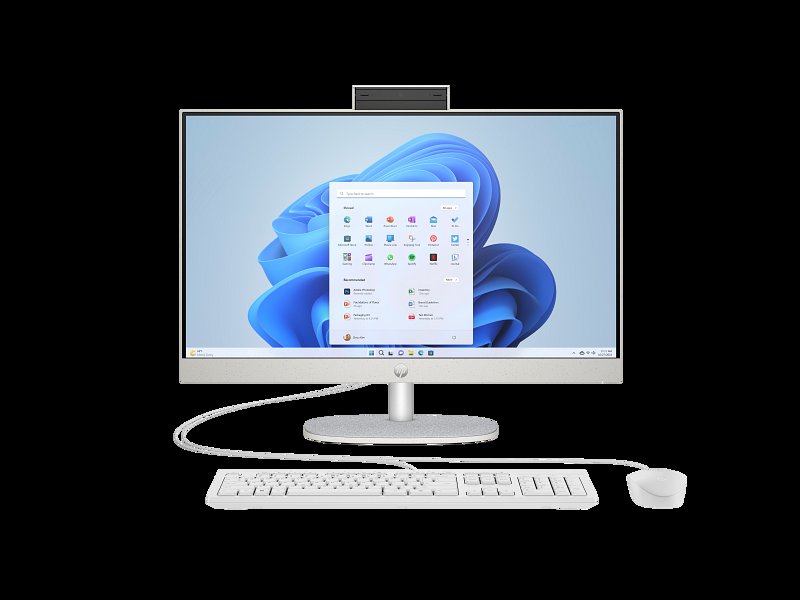 HP All-in-One 24-cr0121nh PC Intel Core i5-1355U 8GB RAM 512GB SSD 23.8" FHD IPS Touchscreen Display HP True Vision 720p HD Privacy Camera Intel Iris Xe Graphics HP 125 USB Keyboard and Mouse FreeDOS 1 Year Warranty
