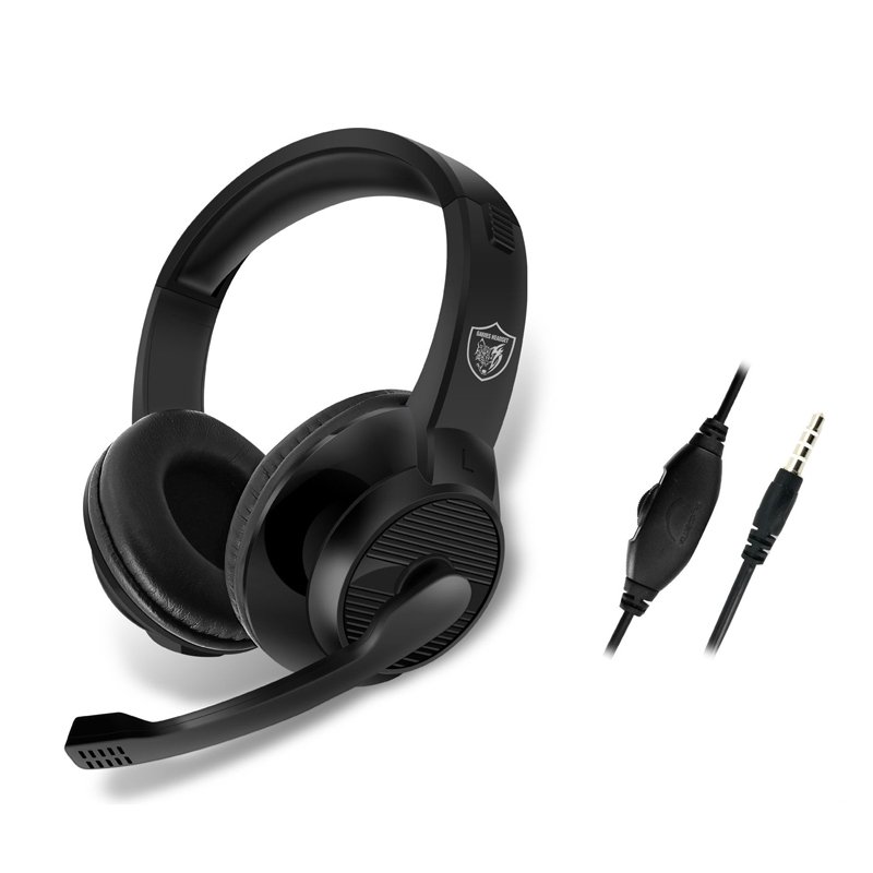 GM-001 3.5mm Wired Gaming Headphone Deep Bass PC Gamer Over-Ear Headset with Mic
