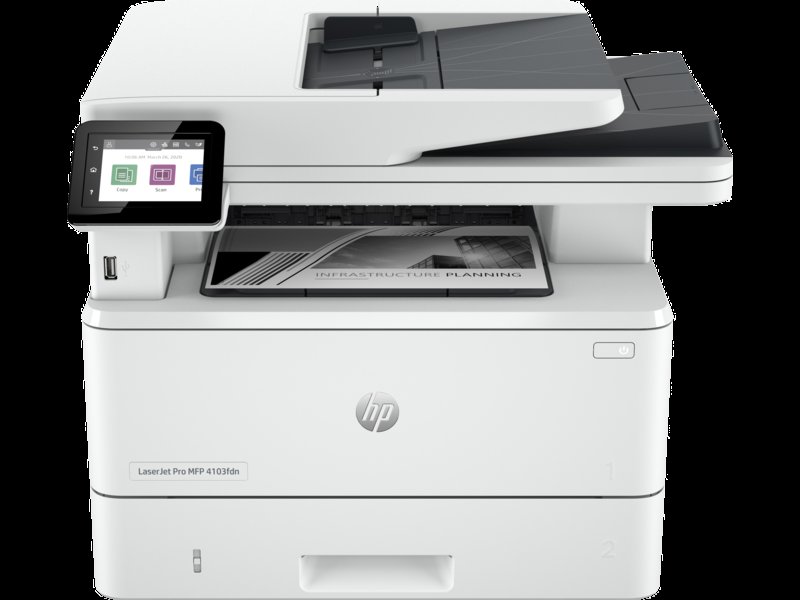 HP LaserJet Pro MFP 4103fdw Printer Print Copy Scan Fax ADF Duplex