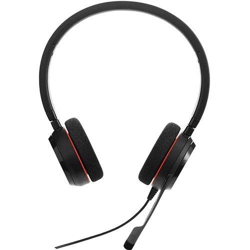 Jabra Evolve 20 MS Stereo Wired Headset Music Headphones Microsoft Optimized
