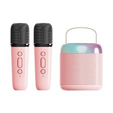 Y2 Generic Portable Wireless Karaoke Bluetooth Speaker With  Dual Wireless Mics