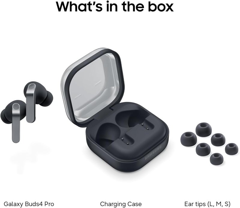 Samsung Galaxy Buds 4 Pro (2026) AI True Wireless Bluetooth Earbuds Hi-Res Audio 2-Way Speaker ANC 2.0 Optimized Comfort IP57 Live Translation