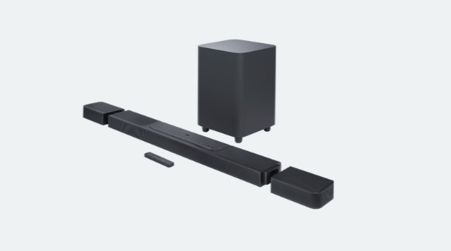 JBL BAR 1300 11.1.4 Channel Soundbar 1170W with Detachable Surround Speakers MultiBeam Dolby Atmos and DTS:X Built-In Wi-Fi with AirPlay Alexa Multi-Room Music and Chromecast