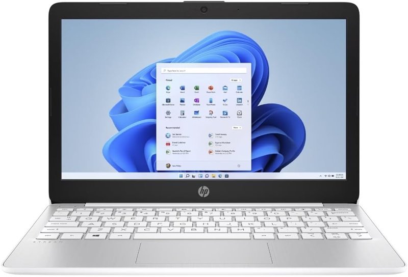 HP Stream 11-ak0030na Intel Celeron N4020 1.1GHz Up to 2.8GHz 4GB DDR4-2400 MHz RAM 64GB eMMC 11.6" HD Display Intel UHD Graphics 600 Dual Speakers-White