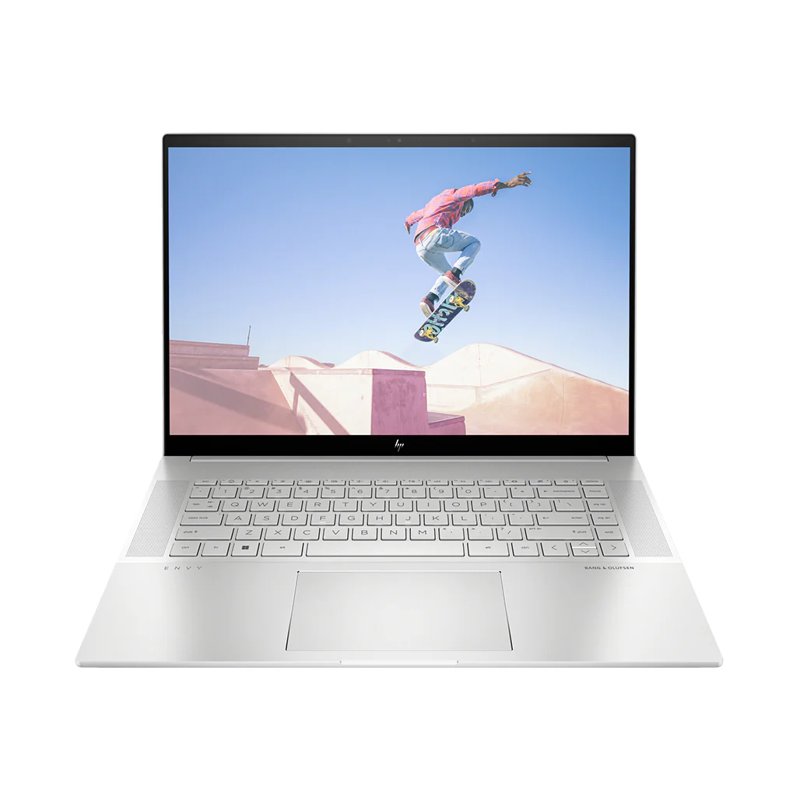 HP ENVY 16-h1053dx 13th Gen Intel Core i7-13700H 16" 16GB DDR5-5200 RAM 1TB PCIe Gen4 NVMe M.2 SSD 8GB GDDR6 Dedicated NVIDIA RTX 4060 Laptop GPU 5MP IR Webcam Multi-Touch Laptop Dual Mics Audio by Bang & Olufsen Quad Speakers Windows 11 2024 Model 1 Year Manufacturer Warranty