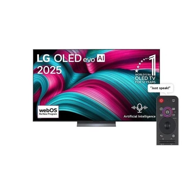 LG 77 Inch C5 OLED EVO AI Ultimate 4K HDR Smart TV AI Magic Remote WebOS25