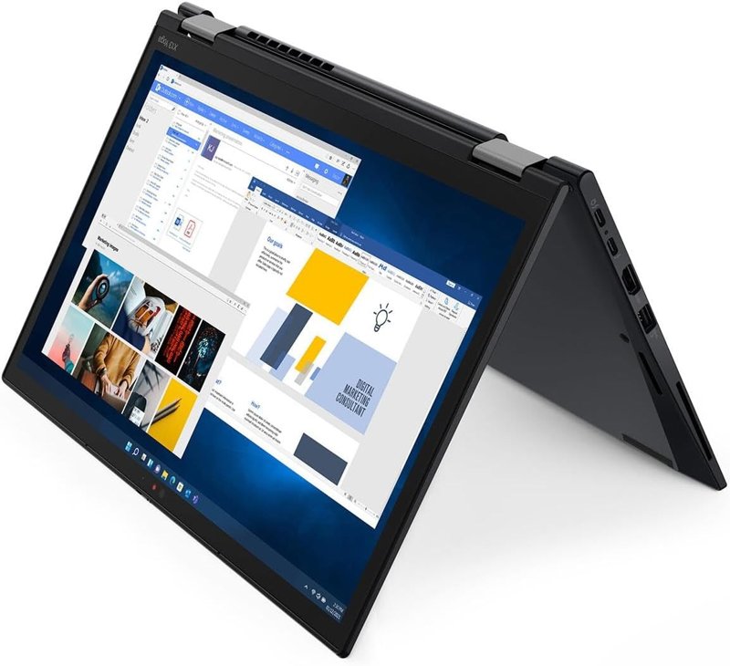 Lenovo ThinkPad X13 Yoga Gen 1 Convertible 2-in-1 X360 Laptop 10th Gen Intel Core i5-10210U 16GB RAM 512GB SSD 13.3" Touchscreen Display Intel UHD Graphics Dolby Audio Spill Resistant Keyboard Ex UK 6 Months Warranty