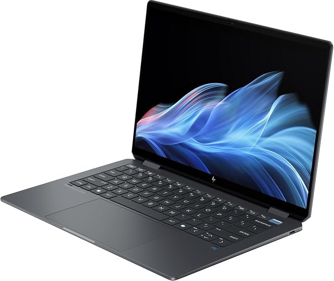 HP OmniBook Ultra Flip 14t-fh000 2-in-1 Next Gen AI Laptop Intel Core Ultra 7 258V 32GB LPDDR5x RAM 2TB PCIe NVMe M.2 SSD 14" 3K Touchscreen Display Intel Arc Graphics 9MP IR AI Camera Windows 11 Home Poly Studio with Dual Speakers and HP USB-C Pen (9F2B9AV)