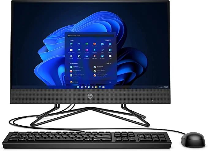 HP 200 G4 All In One PC 10th Gen Intel Core i5-10210U 8GB RAM 512GB SSD 21.5" FHD IPS Anti-Glare Panel 1 Year Manufacturer Warranty