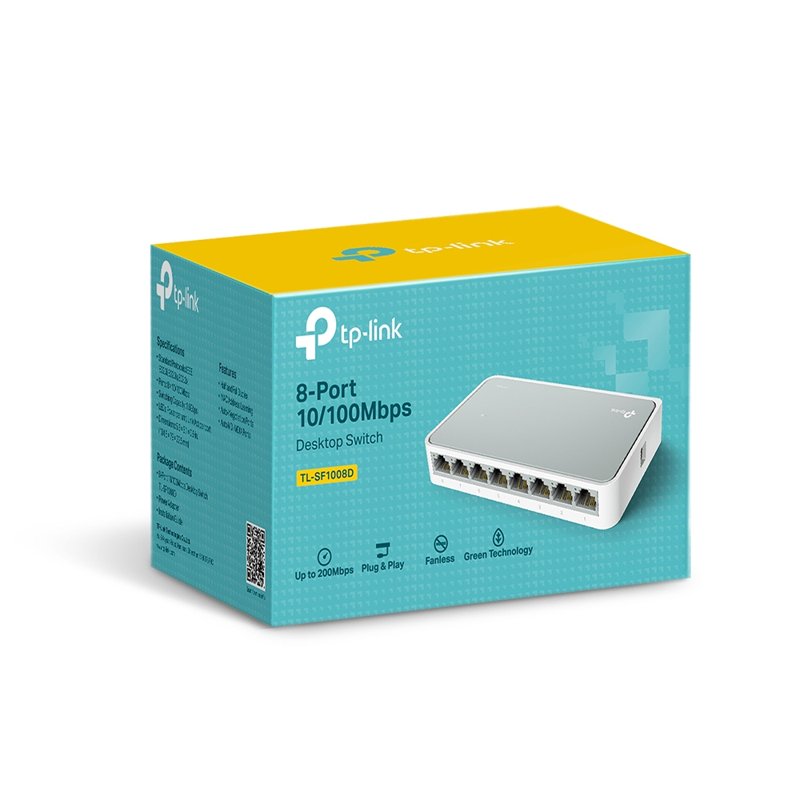TP-Link 8-Port 10/100Mbps Gigabit Desktop Network Switch - TL-SF1008D