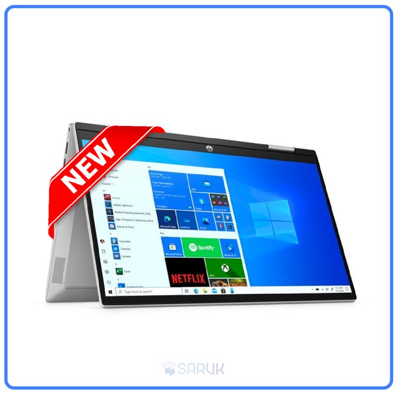 HP Pavilion x360 Convertible 2-in-1 14t-dw100 11th Gen Intel Core i7-1165G7 2.8GHz 14" Diagonal Touch FHD 8GB RAM 512GB SSD Bluetooth Webcam WiFi Intel Iris Xe Graphics Windows 10 1 Year Warranty