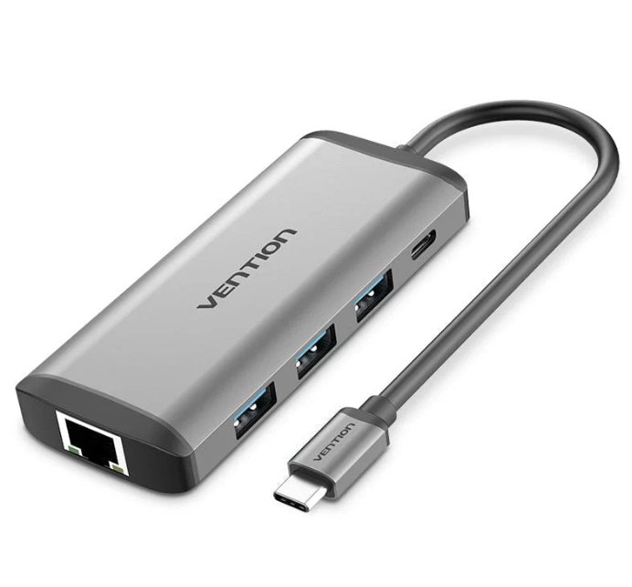 Vention 8-in-1 USB-C Docking Station 87W(Type C To Multi-Function 8 In-1 Docking Station)- CNDHB