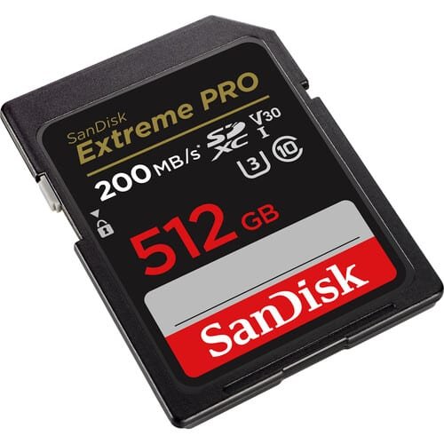 SanDisk Extreme Pro 512GB SDXC UHS-I Card 200MB/S