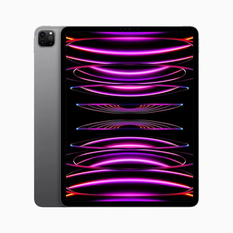 Apple iPad Pro (2022) 128GB 8GB RAM Apple M2 12.9" Liquid Retina XDR mini-LED LCD Dual 12MP Camera iPadOS 16.1 Stylus Support 10758mAh Battery WiFi Only