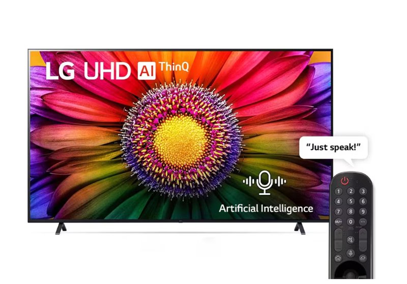 LG 86 Inch UHD 4K TV 2023 UR80 series WebOS 23 Smart AI ThinQ Magic Remote AI Concierge Cinema Immersion Game Optimizer & Dashboard 86UR80006LA