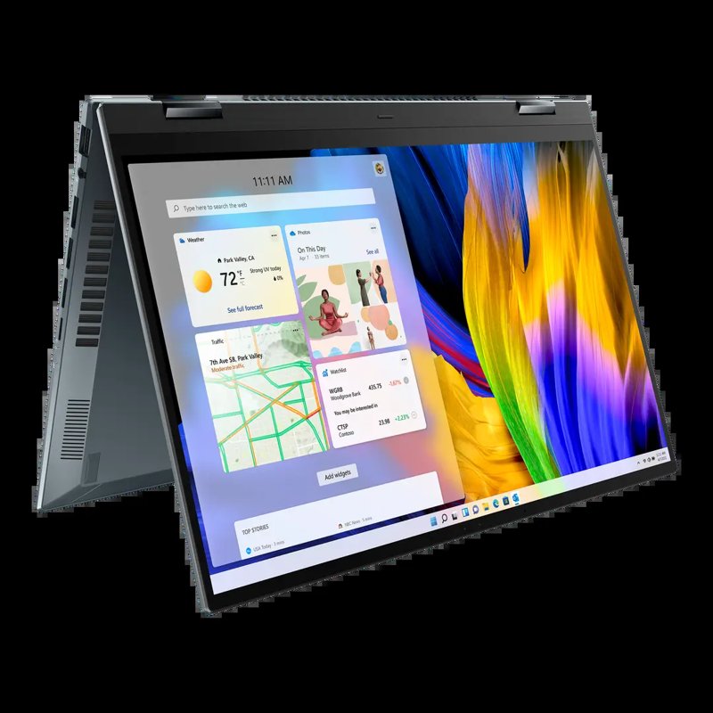 Asus Zenbook 14 Flip UP5401Z 12th Gen Intel Core i7 Processor 14" 4K OLED 16GB LPDDR4X RAM 512GB M.2 NVMe PCIe 4.0 Performance SSD Intel Iris Xe Graphics Backlit Chiclet Keyboard 720p HD Camera