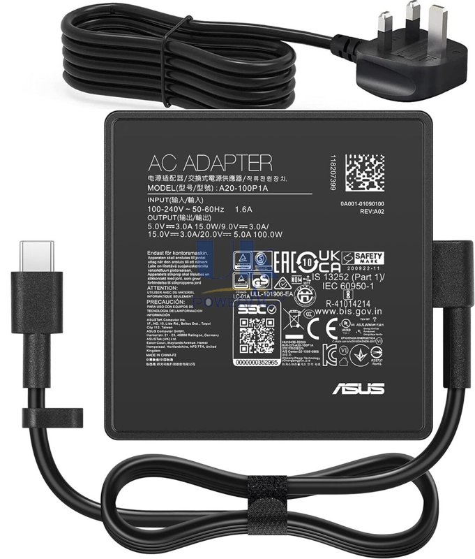 Asus 100W USB-C Power Adapter Original Type-C Charger