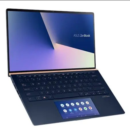 ASUS ZenBook UX434F 10th Gen Intel Core i7-10510U 14" FHD Non-Touch Display 8GB RAM 512GB NVMe SSD ScreenPad WIFI Webcam Backlit Keyboard Windows 10 Home 1 Year Warranty
