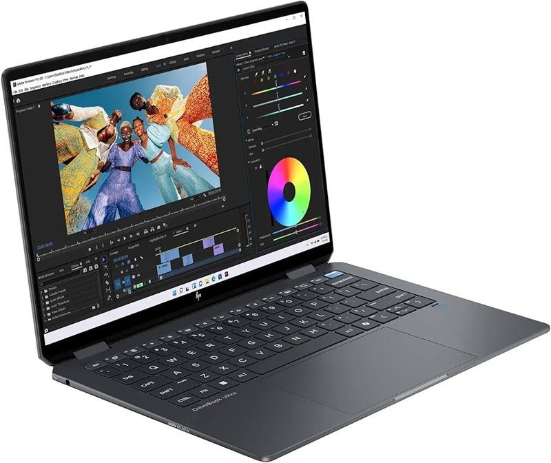 HP OmniBook Ultra Flip 14-fh0006nia 2-in-1 Laptop Intel Core Ultra 7 258V 32GB RAM 2TB SSD 14" 3K OLED Touchscreen Display Intel Arc Graphics Poly Studio with Quad Speakers Fingerprint Reader Backlit Keyboard 1 Year Manufacturer Warranty