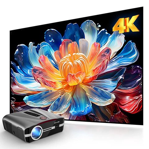 Pxodyda Ultra HD 4K Projector A9G 1800 ANSI Lumens Smart LED Android Projector