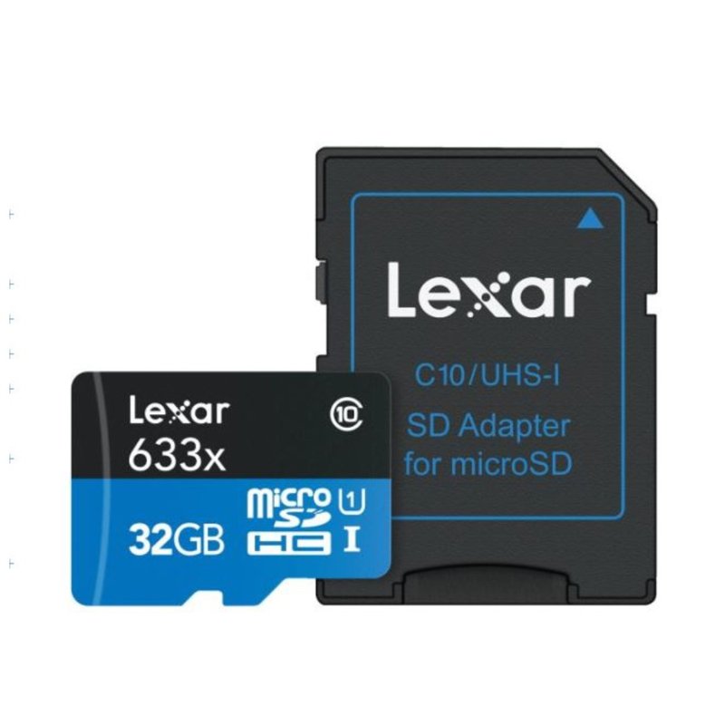 Lexar 32GB microSDHC UHS-I 100MB/S Memory Card With Adapter