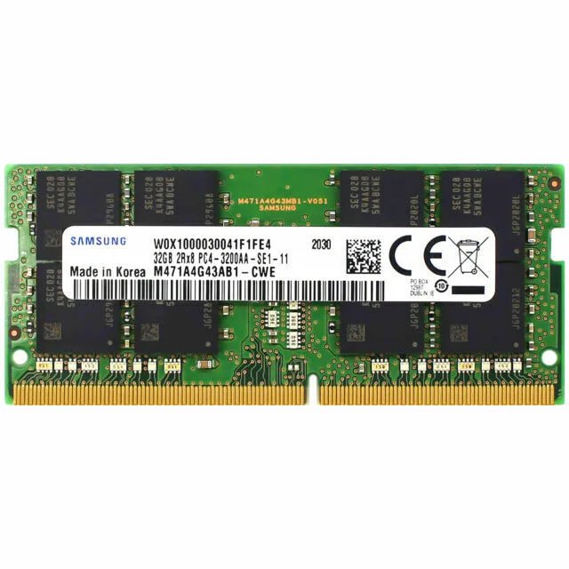 Samsung 32GB DDR4 3200MHz PC4-25600 Laptop RAM
