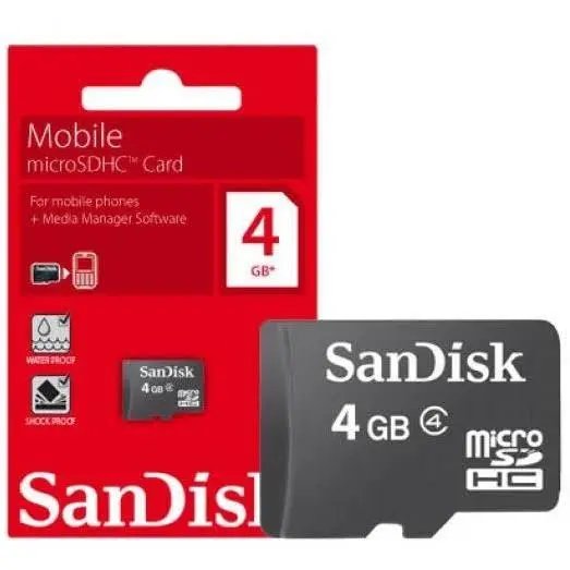 Sandisk 4GB MicroSDHC memory Card