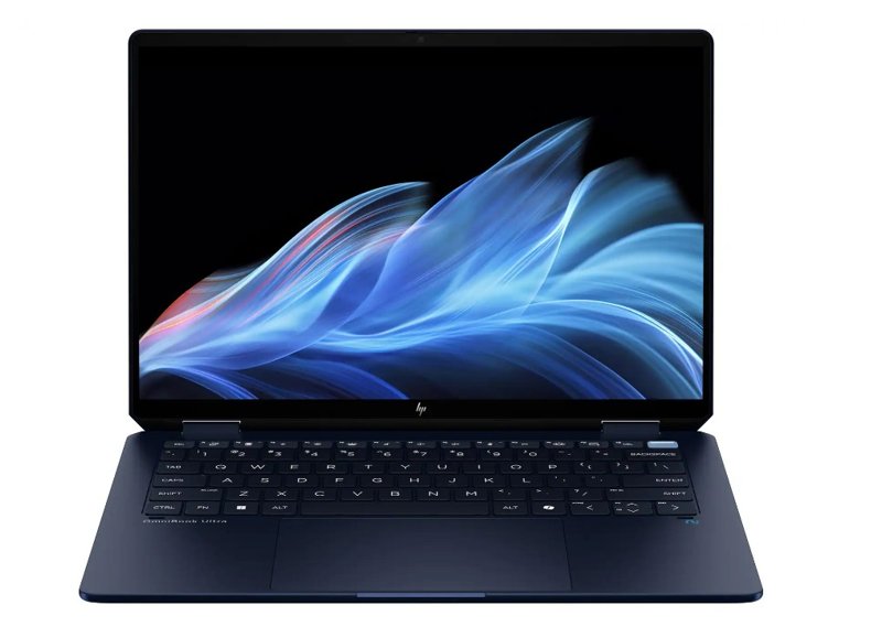 HP OmniBook Ultra Flip 14fh0xxx Next Gen AI Laptop Intel Core Ultra 7 258V Up to 4.8GHz 32GB LPDDR5x RAM 1TB PCIe NVMe M.2 SSD 14" OLED Corning Gorilla Glass 5 Touchscreen Display  Intel Arc Graphics 9MP IR AI Camera Windows 11 Home Poly Studio with Dual Speakers