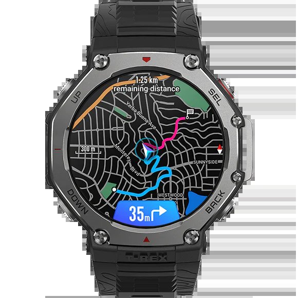 Amazfit T-Rex 3 1.5" AMOLED Display Adventure and Fitness Tracking Wireless Bluetooth Smartwatch
