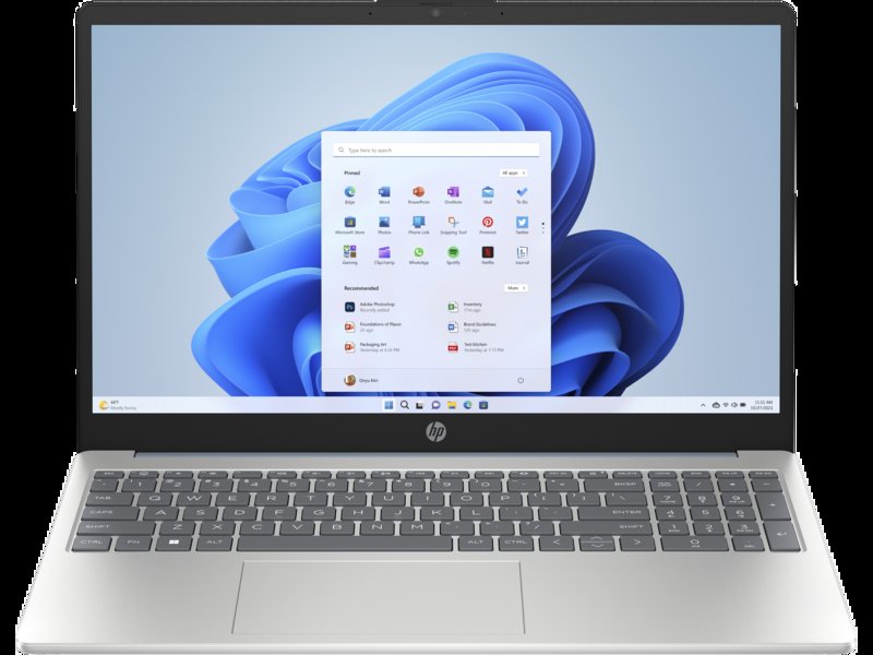 HP Laptop 15-fd0011nx (8F1S1EA) 13th Generation Intel Core i3-1315U 512GB PCIe NVMe M.2 SSD 8GB DDR4-3200 MHz RAM Intel UHD Graphics 15.6" FHD Display HP True Vision 720p HD Camera Windows 11 Home