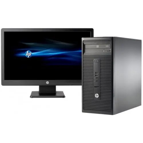 HP 800 G2 Desktop PC Intel Pentium Dual Core 4GB 500GB Intel HD DVDrw Free dos 18.5" TFT Monitor USB Keyboard & USB Mouse Free dos
