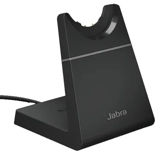Jabra Evolve2 65 LINK380A MS Stereo Wireless On-Ear Headset with Stand (Microsoft Teams, USB Type-C, Black)