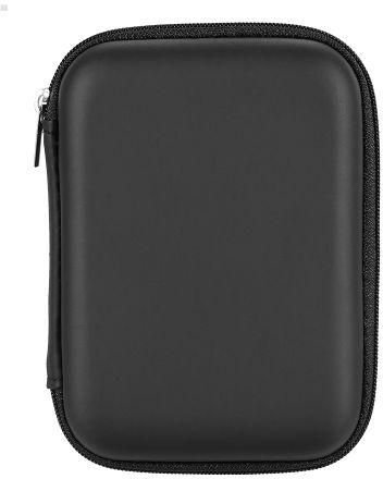 External Hard Disk Hand Carrying Zipper Case for 2.5" HDD Black