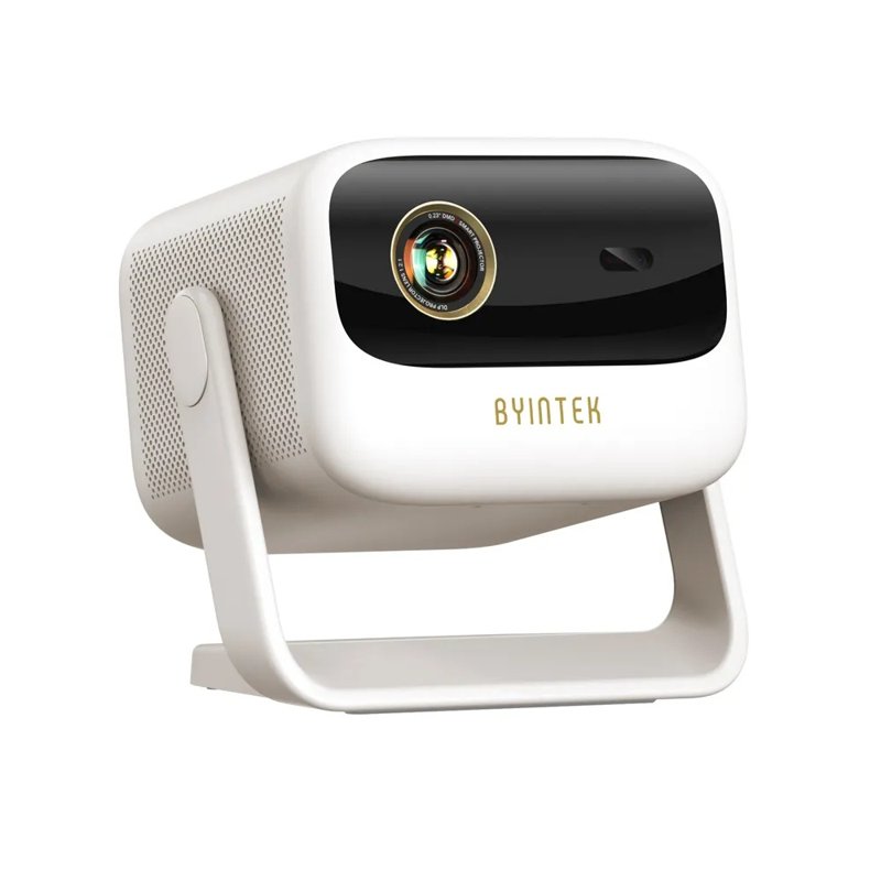 BYINTEK U90 Max Mini Smart Projector 4K Auto Focus DLP 700 ANSI Lumens 3D Android 11 System 1080p HD 4K HDR Audio Speaker Home Theater WiFi BT Gimbal Stand Portable Outdoor Projector