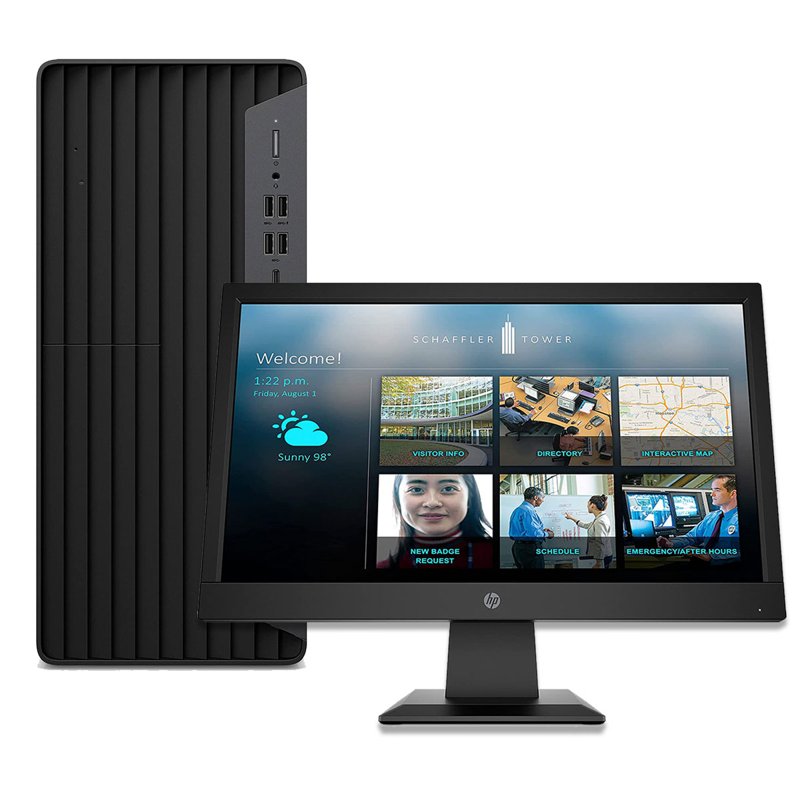 Hp Elitedesk 800 G6 Tower Intel Core i5 10400 2.90GHz 16GB DDR4 RAM 500GB HDD+128GB SSD 24f Monitor Keyboard +Mouse 1 Year Warranty