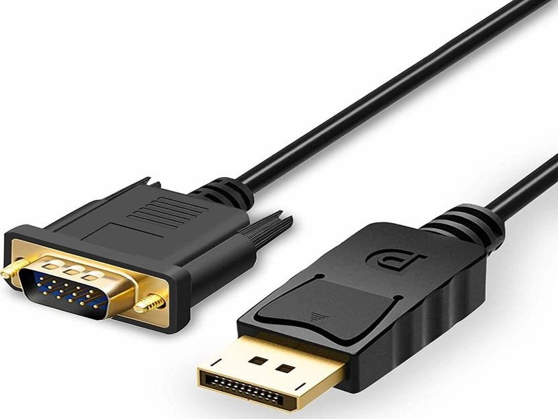 DisplayPort Computer To VGA Monitor Cable Male