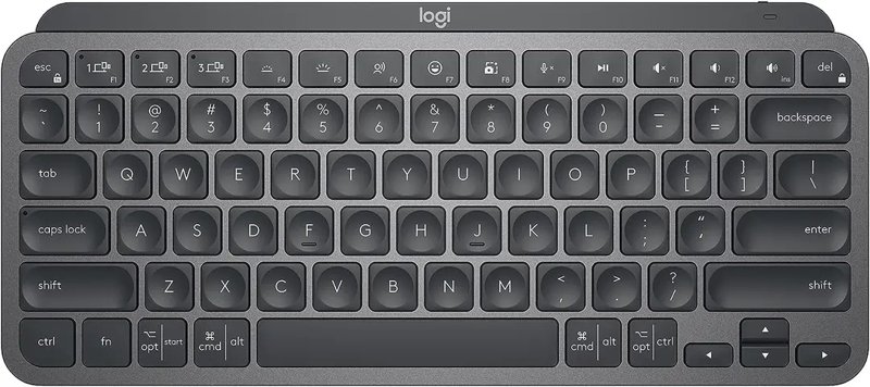 Logitech MX Keys Mini Minimalist Wireless Illuminated Keyboard Compact Bluetooth Backlit USB-C Compatible with Apple macOS iOS Windows Linux Android Metal Build