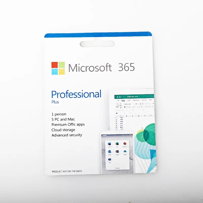 Microsoft Office 365 Professional Plus 1 Person 5 PC & Mac Premium Office Apps Cloud Storage Advanced Security License Key