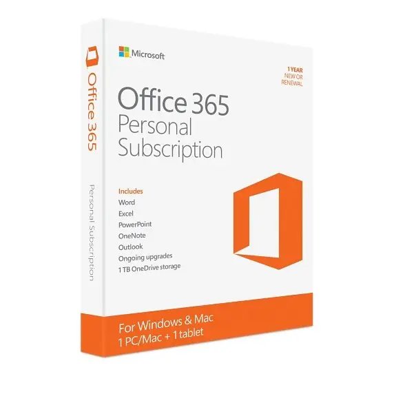 Microsoft Office 365 Personal License key only 1-Year Subscription