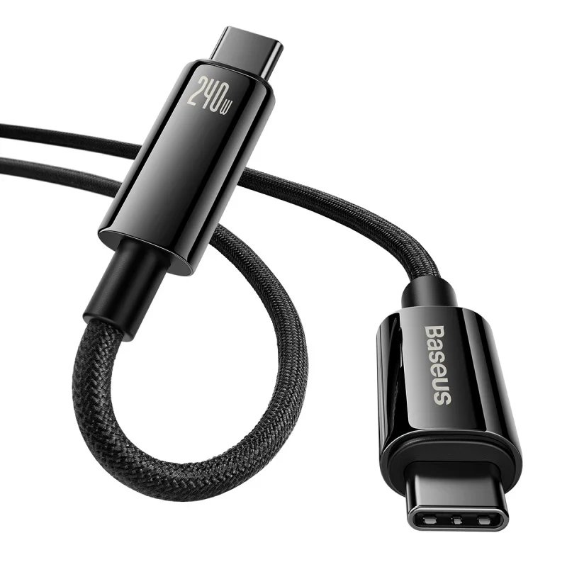 Baseus Tungsten Gold Fast Charging Data Cable Type-C to Type-C 240W 3m