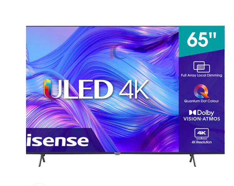Hisense  65 Inch 65U6H Quantum ULED 4K Smart TV Natural Color Enhancer DTS Virtual:X Dolby Audio HDMI1.4 HDR 10+ Dolby Vision and Atmos VIDAA OS
