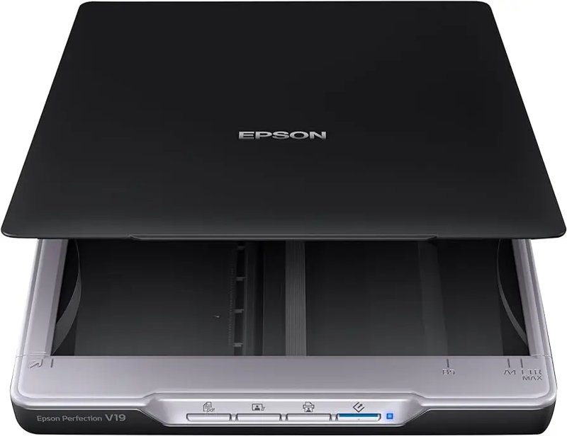 Epson Perfection V19 Color Photo & Document Scanner with Scan-to-Cloud 4800 dpi Optical Resolution