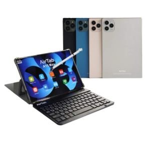AirTab A17 Pro Max 5G Tablet 10.1" FHD Incell Display Android 15 16GB RAM 1TB ROM 13MP + 30MP Camera Bluetooth Headset Keyboard 10000mAh Battery