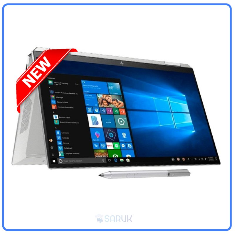 HP Spectre x360 - 13-aw0013dx Convertible 13.3" IPS Touchscreen Edge-to-edge Glass 10th Generation Intel Core i7-1065G7 8GB RAM 512GB SSD Intel Iris Plus Graphics Backlit Keyboard Windows 10 Home 1 Year Dealership Warranty Silver