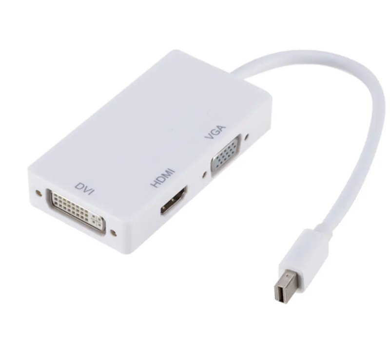 Mini DisplayPort to HDMI VGA DVI Adapter 3 In 1