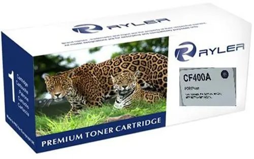 Ryler CF400A (CF201A) Black Toner for Hp Printers LaserJet Pro M252n MFP M277dw MFP M277n