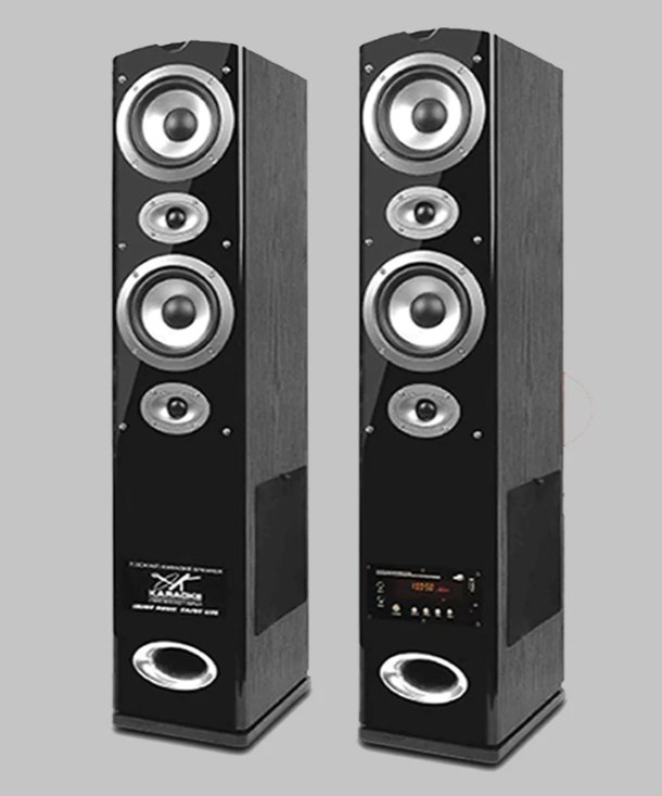 Audionic CLASSIC 7.7 Plus Bluetooth Speaker RMS 50W x 2 Delay Effect Repeat Effect Echo Effect HD Wireless Mic FM Radio SD Card/USB VHF Display Karaoke Jack